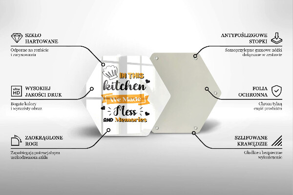 Kuchynská doska veľká zo skla In this kitchen we made mess and memories