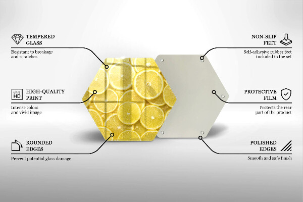 Kuchynská doska zo skla Citrónové ovocie