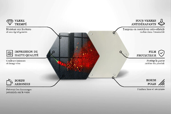 Kuchynská doska zo skla Čili paprička