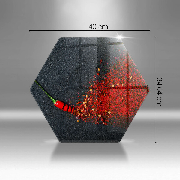 Kuchynská doska zo skla Čili paprička