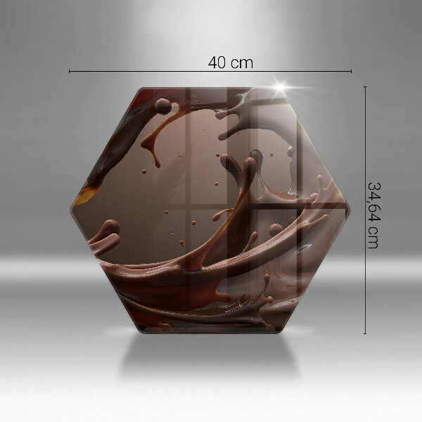 Kuchynská doska zo skla Tekutá čokoláda