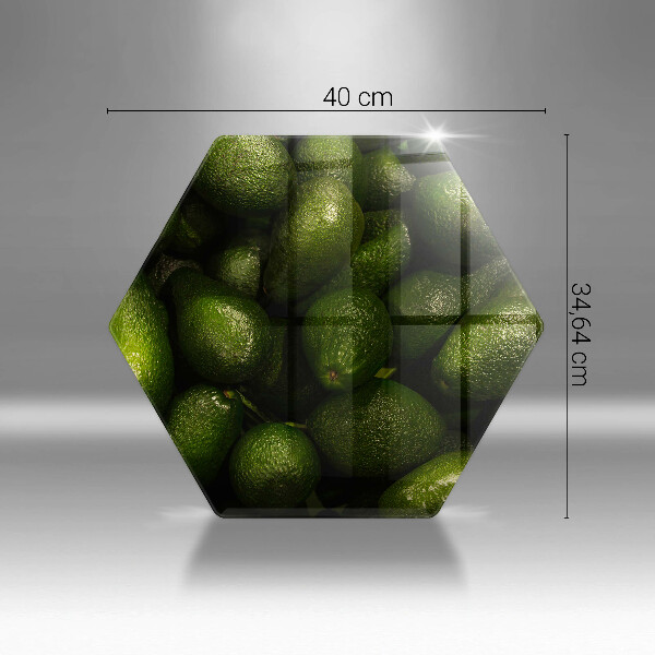 Kuchynská doska zo skla Ovocie avokáda