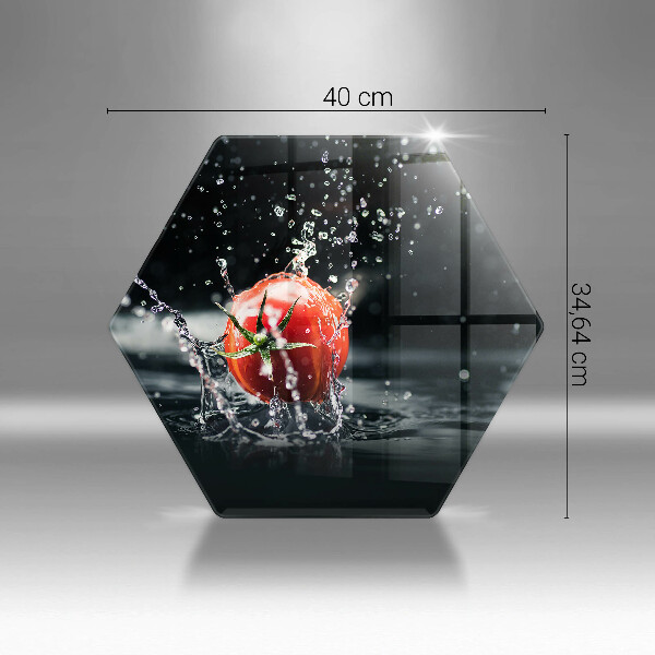 Kuchynská doska zo skla Paradajka vo vode