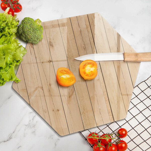 Kuchynská doska zo skla Jemné drevené dosky