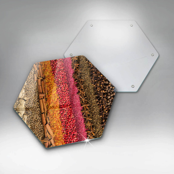 Kuchynská doska zo skla Farebné korenie
