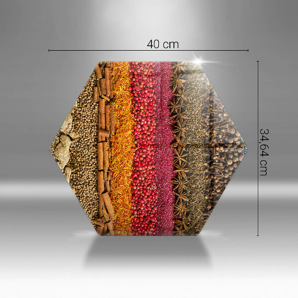 Kuchynská doska zo skla Farebné korenie