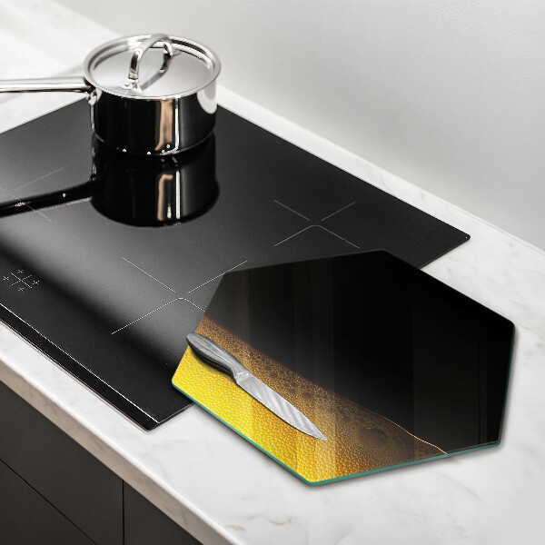 Kuchynská doska veľká zo skla Sýtené pivo