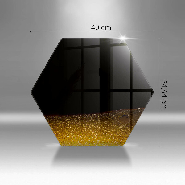 Kuchynská doska veľká zo skla Sýtené pivo