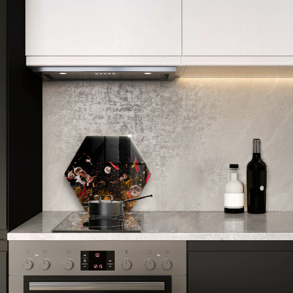 Kuchynská doska veľká zo skla Horúce korenie