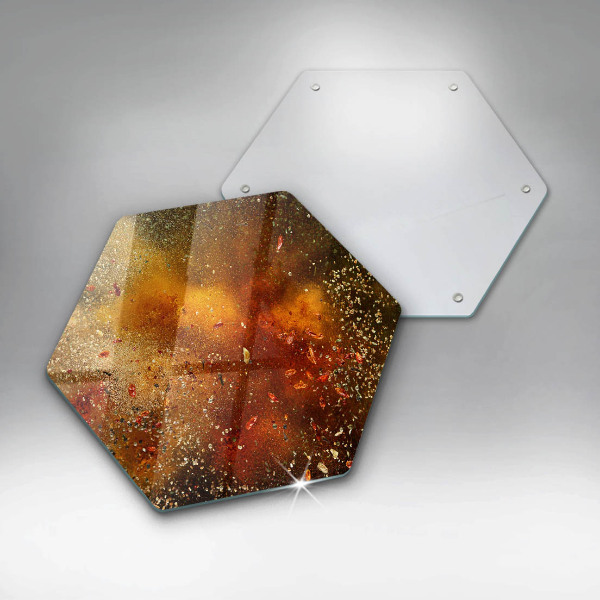 Kuchynská doska veľká zo skla Farebné korenie