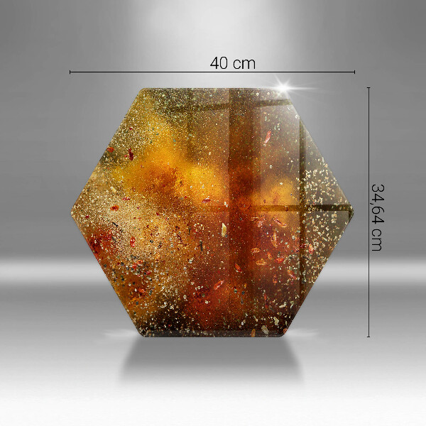 Kuchynská doska veľká zo skla Farebné korenie