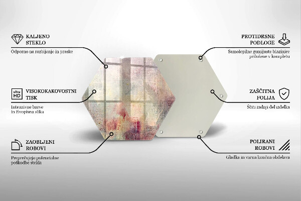 Kuchynská doska veľká zo skla Maľovanie textúry pozadia