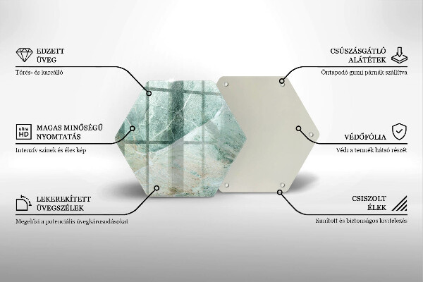 Kuchynská doska zo skla Kamenná štruktúra