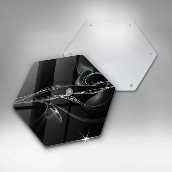 Kuchynská doska veľká zo skla Moderná abstrakcia