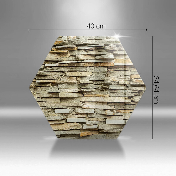 Kuchynská doska veľká zo skla Dekoratívne kamene