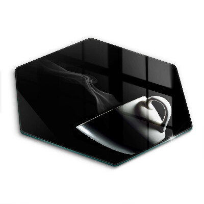 Kuchynská doska veľká zo skla Šálka čaju