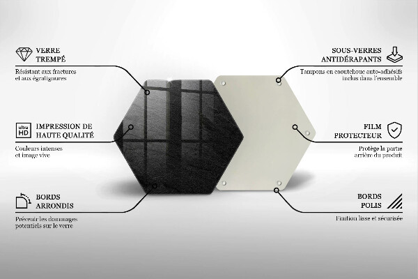 Kuchynská doska veľká zo skla Textúra kameňa