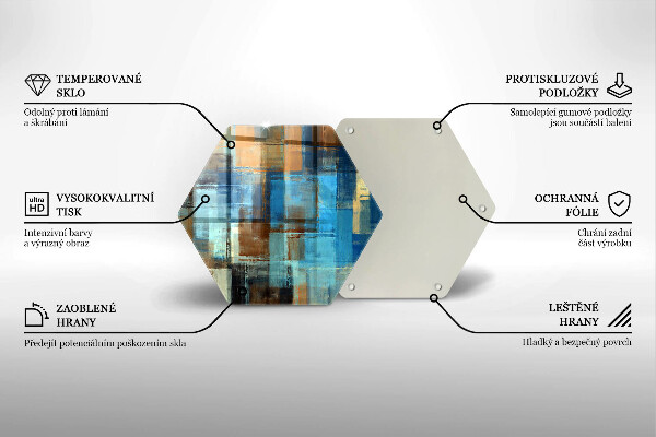 Kuchynská doska zo skla Maľované pozadie