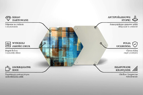 Kuchynská doska zo skla Maľované pozadie