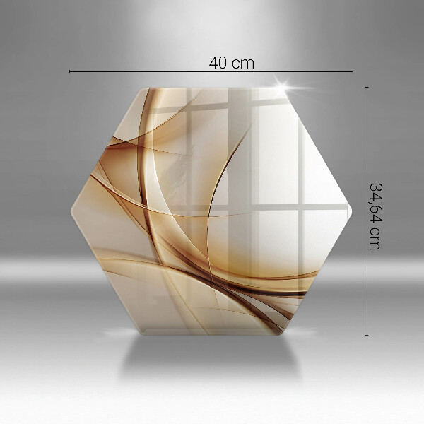 Kuchynská doska veľká zo skla Abstraktné tvary