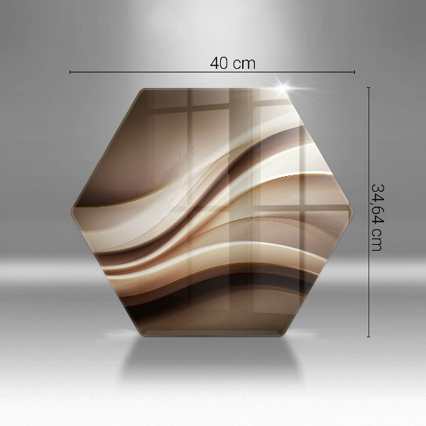 Kuchynská doska veľká zo skla Abstrakcia jemné línie