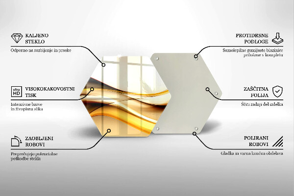 Kuchynská doska zo skla Abstraktné dymové čiary