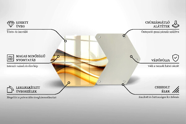 Kuchynská doska zo skla Abstraktné dymové čiary