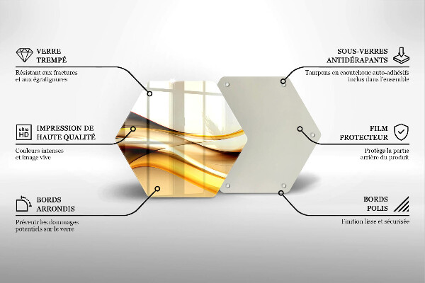 Kuchynská doska zo skla Abstraktné dymové čiary