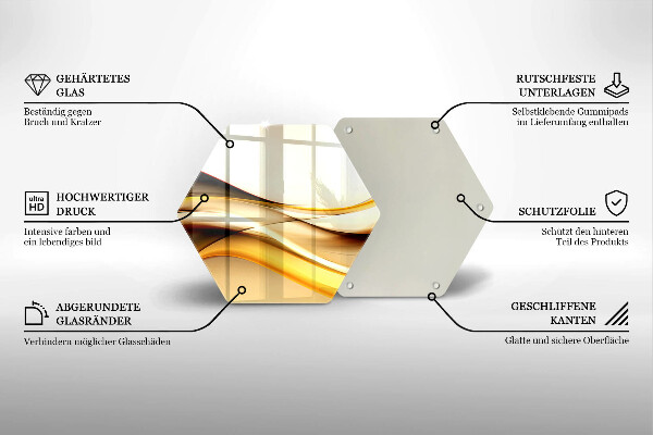 Kuchynská doska zo skla Abstraktné dymové čiary