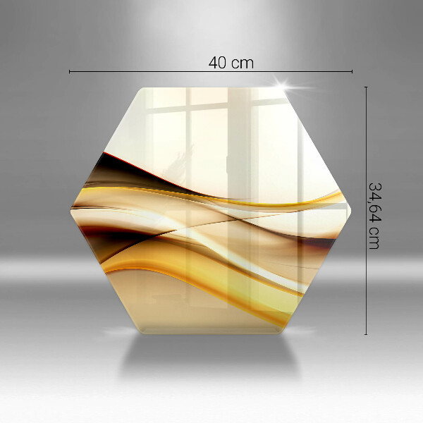 Kuchynská doska zo skla Abstraktné dymové čiary