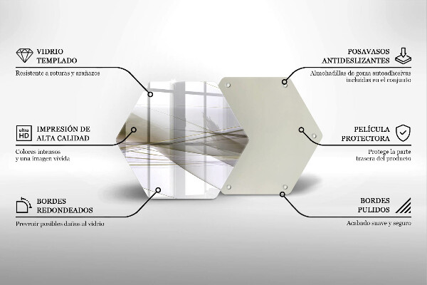 Kuchynská doska veľká zo skla Dizajn abstraktných línií