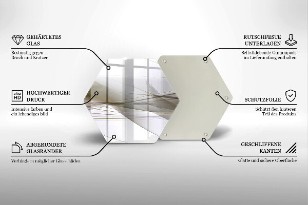 Kuchynská doska veľká zo skla Dizajn abstraktných línií