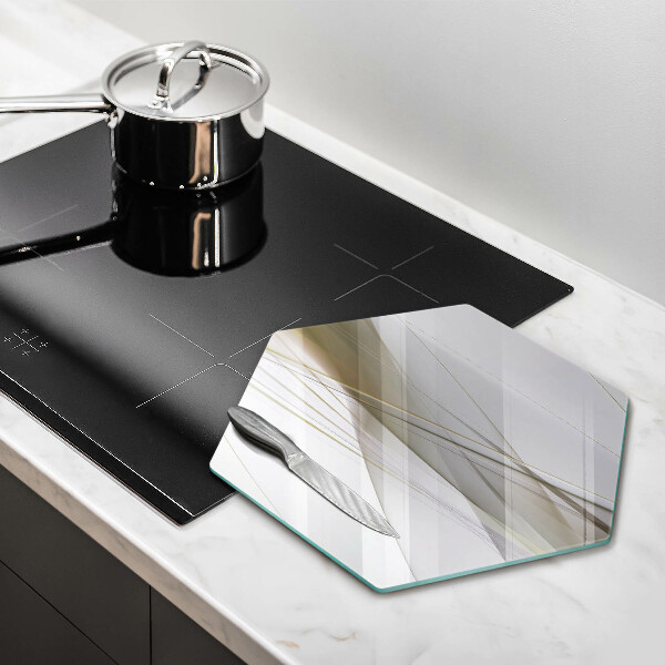 Kuchynská doska veľká zo skla Dizajn abstraktných línií