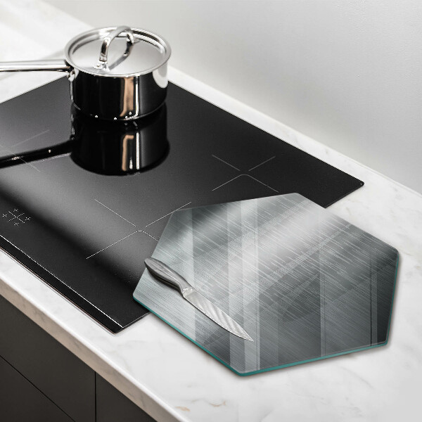 Kuchynská doska veľká zo skla Kovová textúra