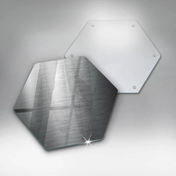 Kuchynská doska veľká zo skla Kovová textúra