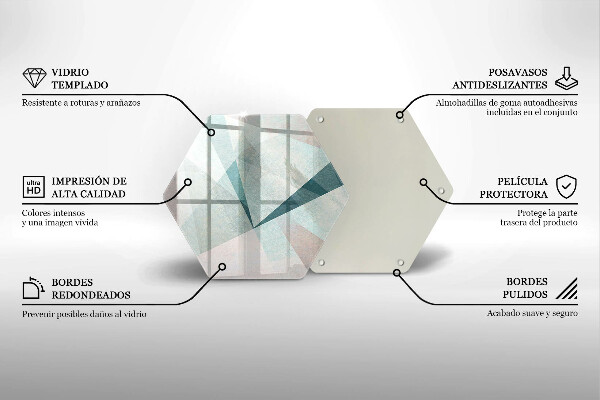 Kuchynská doska zo skla Ostrá abstrakcia