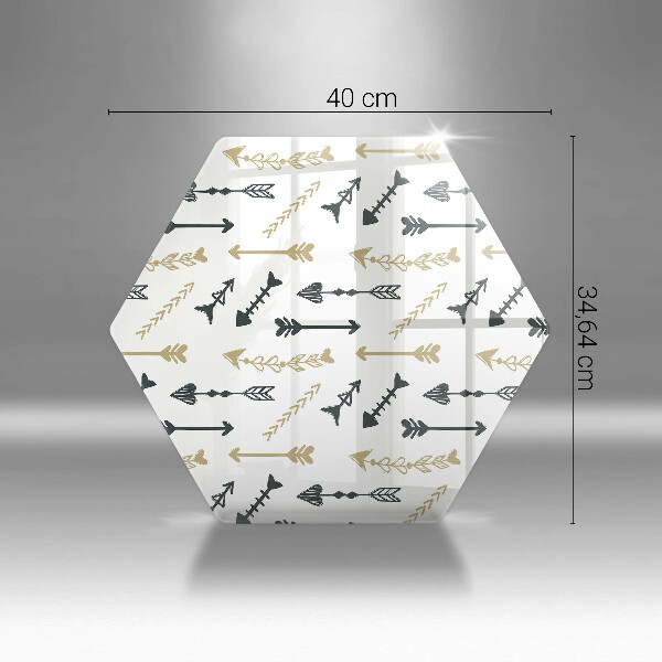 Kuchynská doska zo skla Vzor boho šípok