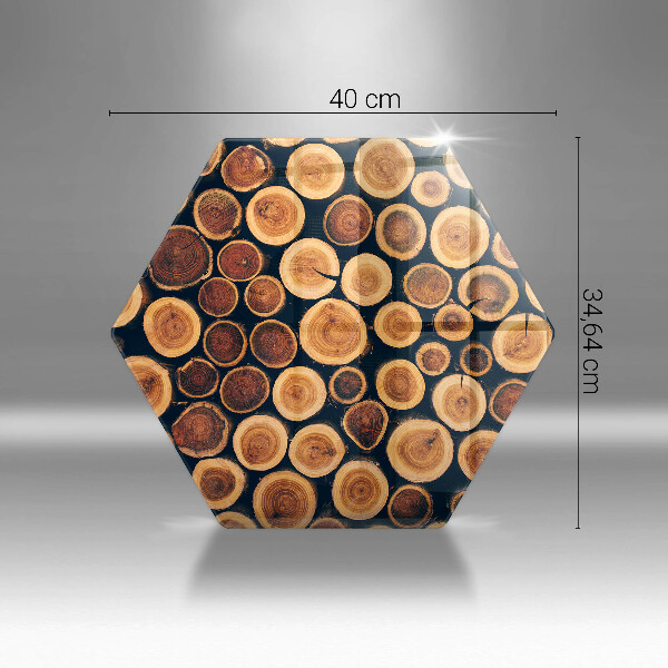 Kuchynská doska zo skla Drevené pne stromov