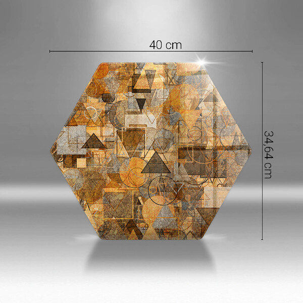 Kuchynská doska veľká zo skla Bezšvový vzor geometrických útvarov