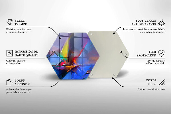 Kuchynská doska veľká zo skla Maľovaná abstrakcia