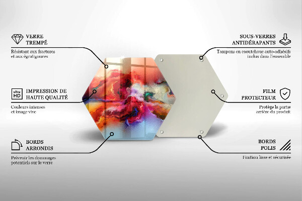 Kuchynská doska veľká zo skla Dymová abstrakcia