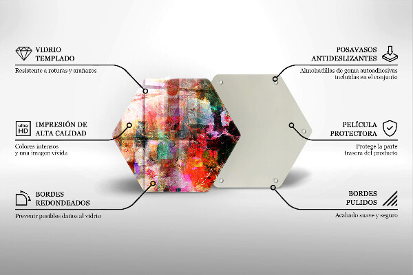 Kuchynská doska veľká zo skla Maľovanie abstrakcie