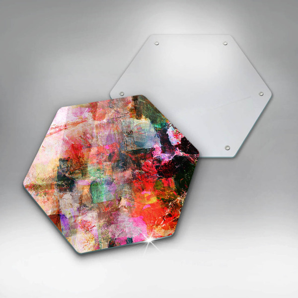 Kuchynská doska veľká zo skla Maľovanie abstrakcie