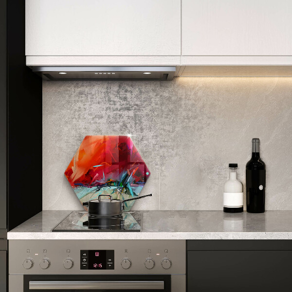 Kuchynská doska zo skla Maľovaná abstrakcia