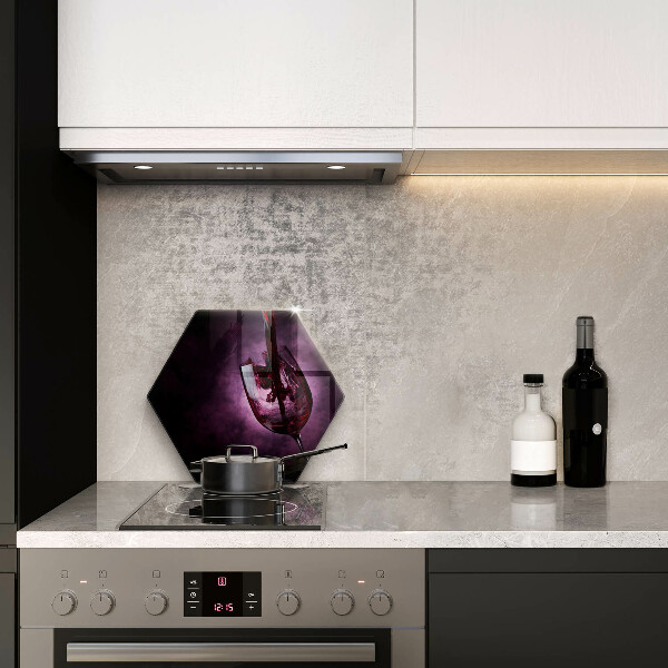 Kuchynská doska veľká zo skla Pohár vína