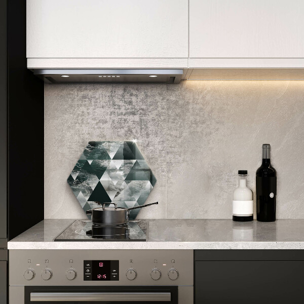 Kuchynská doska zo skla Trojuholníky a voda