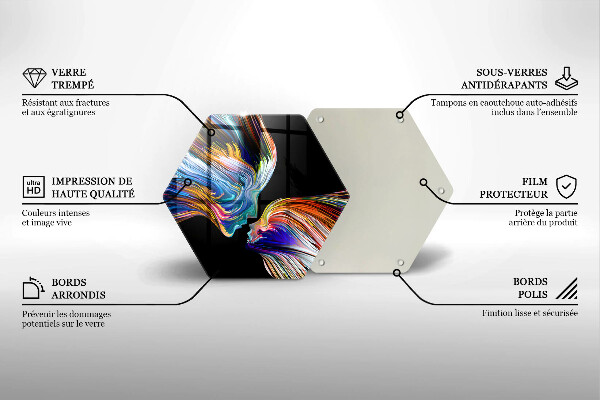 Kuchynská doska zo skla Bozk abstrakcia