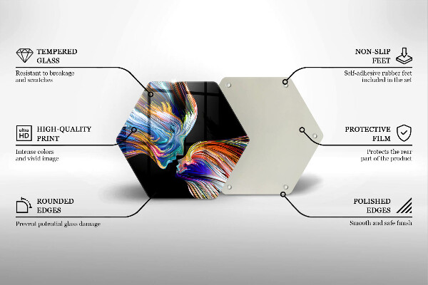 Kuchynská doska zo skla Bozk abstrakcia