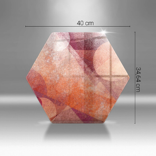 Kuchynská doska veľká zo skla Abstraktné umenie