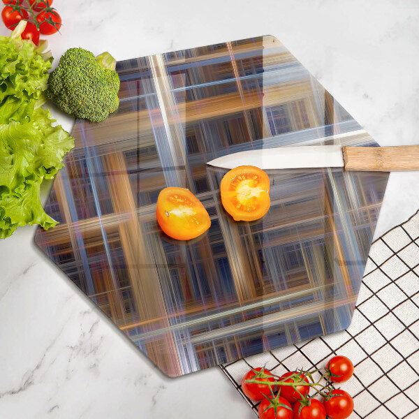 Kuchynská doska veľká zo skla Abstraktné farebné čiary